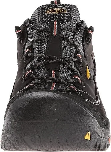 KEEN Utility Braddock Low (Steel Toe) Men's Work Lace-up Boots Black/Bossa Nova : 7.5 EE - Wide, Suede - Image 6