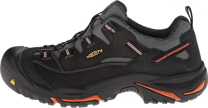 KEEN Utility Braddock Low (Steel Toe) Men's Work Lace-up Boots Black/Bossa Nova : 7.5 EE - Wide, Suede - Image 7