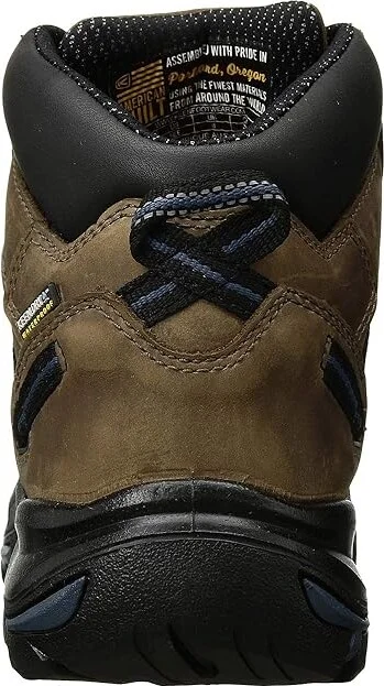 KEEN Utility Braddock Mid AL Waterproof (Steel Toe) Men's Work Boots Bison/Ensign Blue : 9.5 EE - Wide, Suede - Image 5