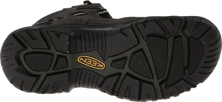 KEEN Utility Braddock Mid Waterproof (Steel Toe) Men's Work Lace-up Boots Gargoyle/Forest Night : 9 EE - Wide, Suede - Image 4