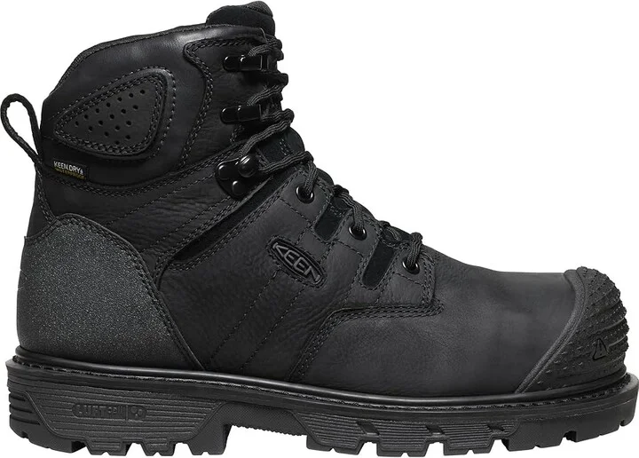 KEEN Utility Camden 6 Waterproof Composite Toe Men's Shoes Black/Black : 9.5 EE - Wide, Leather - Image 6