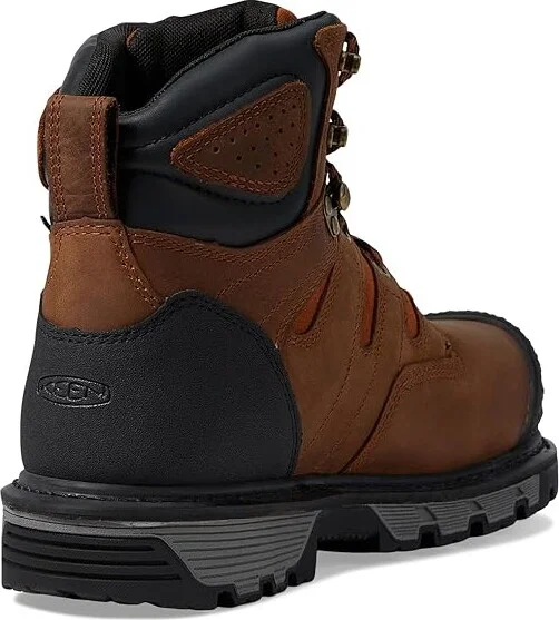 KEEN Utility Camden 6 Waterproof Composite Toe Men's Shoes Leather Brown/Black : 9.5 EE - Wide - Image 4