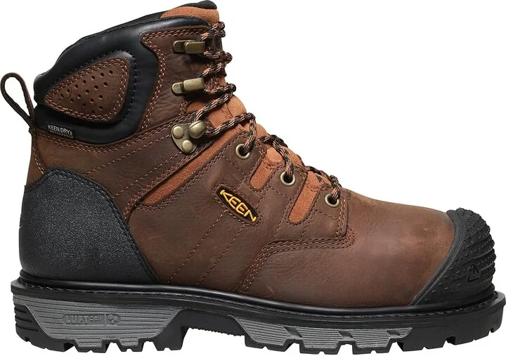KEEN Utility Camden 6 Waterproof Internal Met (Comp Toe) Men's Work Boots Leather Brown/Black : 9.5 EE - Wide - Image 6