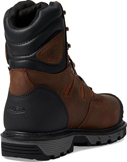 KEEN Utility Camden 8 Waterproof 600G (Comp Toe) Men's Work Boots Leather Brown/Black : 9.5 EE - Wide - Image 4