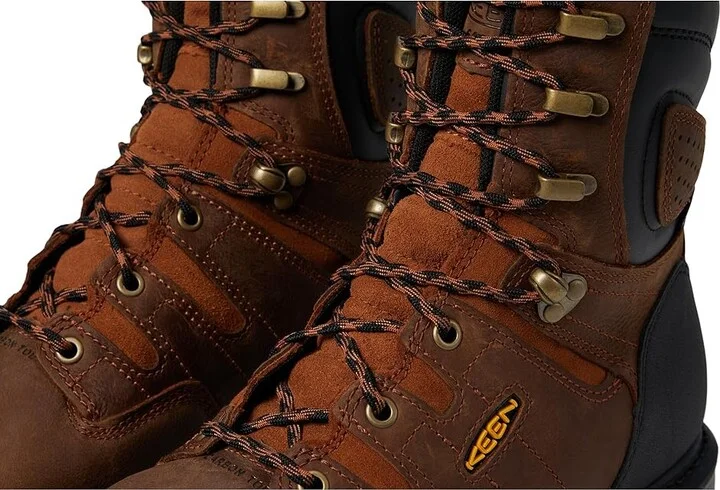 KEEN Utility Camden 8 Waterproof 600G (Comp Toe) Men's Work Boots Leather Brown/Black : 9.5 EE - Wide - Image 5