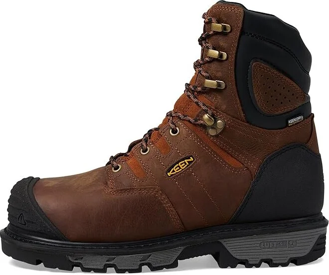 KEEN Utility Camden 8 Waterproof 600G (Comp Toe) Men's Work Boots Leather Brown/Black : 9.5 EE - Wide - Image 6