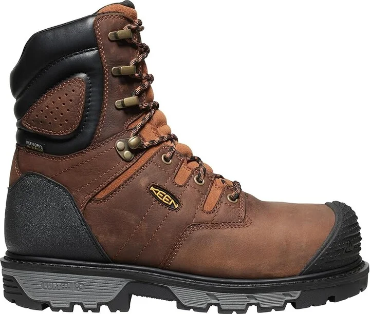 KEEN Utility Camden 8 Waterproof 600G (Comp Toe) Men's Work Boots Leather Brown/Black : 9.5 EE - Wide - Image 7