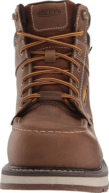 KEEN Utility Cincinnati 6 Carbon Fiber Toe Waterproof Men's Work Boots Belgian/Sandshell : 7.5 D - Medium, Leather - Image 6