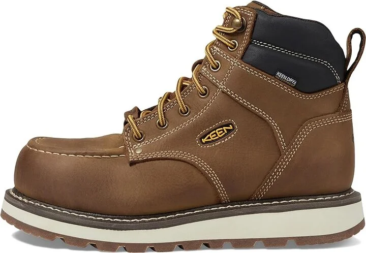 KEEN Utility Cincinnati 6 Carbon Fiber Toe Waterproof Men's Work Boots Belgian/Sandshell : 7.5 D - Medium, Leather - Image 7