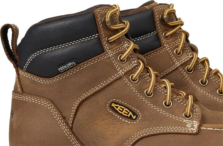 KEEN Utility Cincinnati 6 Carbon Fiber Toe Waterproof Men's Work Boots Belgian/Sandshell : 7.5 D - Medium, Leather - Image 8