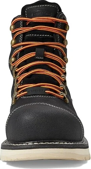 KEEN Utility Cincinnati+ 6 Composite Toe Waterproof 90 Degree Heel Men's Work Boots Black/Sandshell : 14 EE - Wide - Image 2