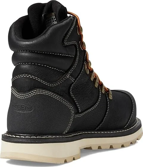 KEEN Utility Cincinnati+ 6 Composite Toe Waterproof 90 Degree Heel Men's Work Boots Black/Sandshell : 14 EE - Wide - Image 4