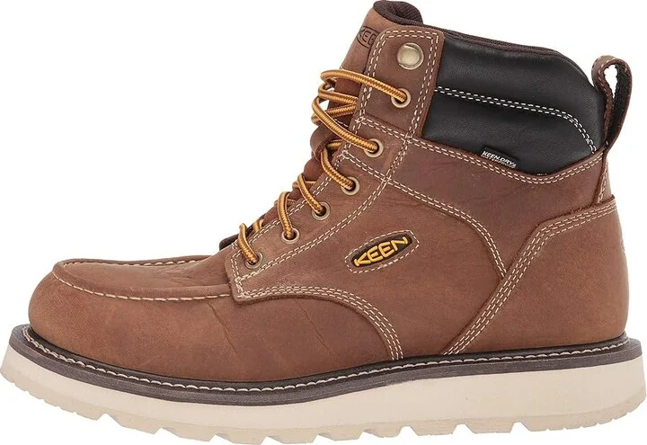KEEN Utility Cincinnati 6 Waterproof (Soft Toe) Men's Work Boots Belgian/Sandshell : 9.5 D - Medium, Leather - Image 7