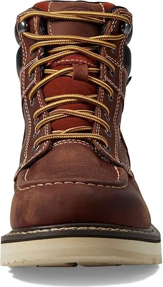 KEEN Utility Cincinnati 6 Waterproof (Soft Toe) Men's Work Boots Tuscan Red/Sandshell : 9.5 EE - Wide, Leather - Image 2