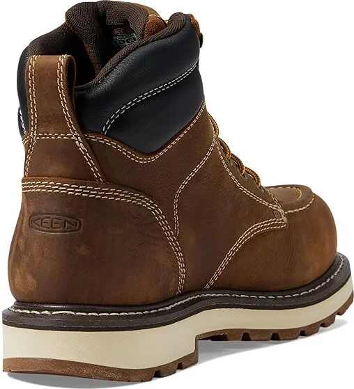KEEN Utility Cincinnati 90 Degree 6 Waterproof (Comp Toe) Men's Work Boots Belgian/Sandshell : 15 D - Medium, Leather - Image 4