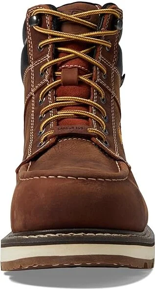 KEEN Utility Cincinnati 90 Degree 6 Waterproof (Comp Toe) Men's Work Boots Tuscan Red/Sandshell : 9.5 EE - Wide, Leather - Image 2