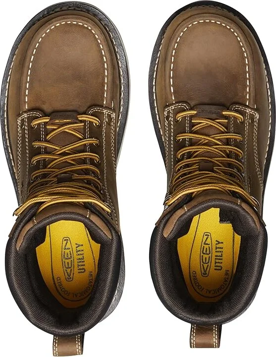 KEEN Utility Cincinnati 90 Degree 8 Waterproof (Comp Toe) Men's Work Boots Belgian/Sandshell : 9.5 EE - Wide, Leather/Rubber - Image 2