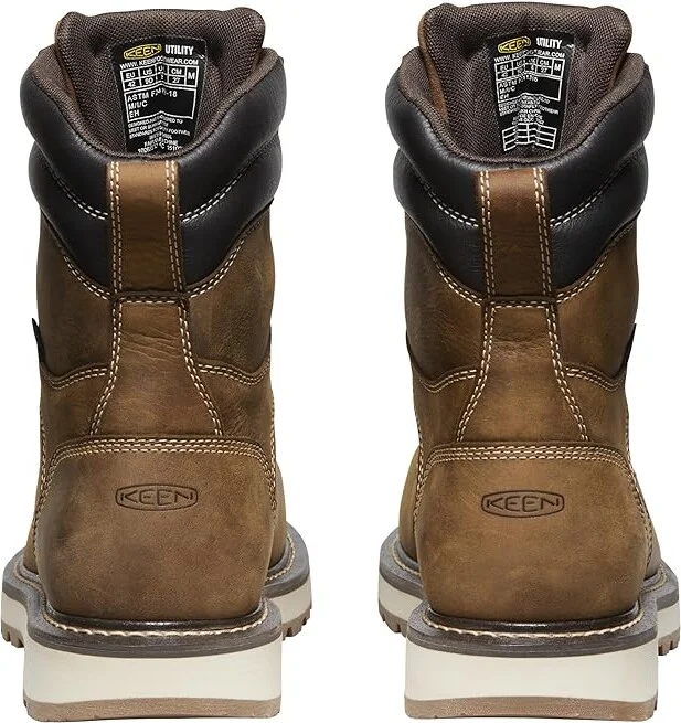 KEEN Utility Cincinnati 90 Degree 8 Waterproof (Comp Toe) Men's Work Boots Belgian/Sandshell : 9.5 EE - Wide, Leather/Rubber - Image 4