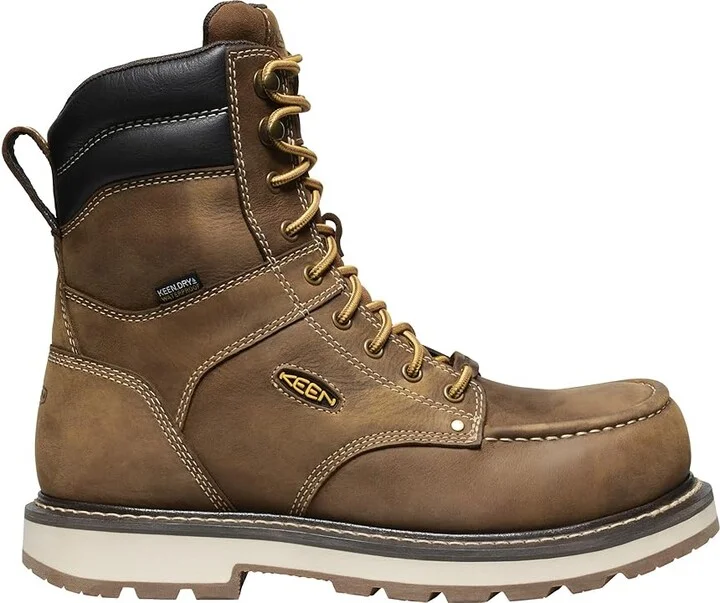 KEEN Utility Cincinnati 90 Degree 8 Waterproof (Comp Toe) Men's Work Boots Belgian/Sandshell : 9.5 EE - Wide, Leather/Rubber - Image 7