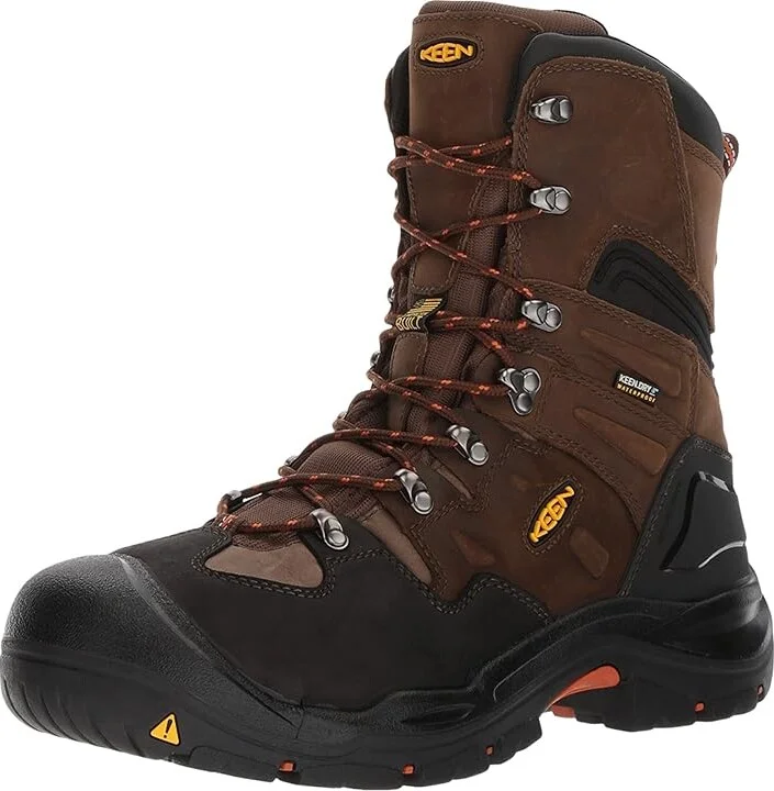 KEEN Utility Coburg 8 Waterproof (Steel Toe) Men's Work Boots Cascade Brown/Brindle : 9.5 D - Medium, Leather/Textile - Image 2