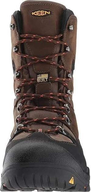 KEEN Utility Coburg 8 Waterproof (Steel Toe) Men's Work Boots Cascade Brown/Brindle : 9.5 D - Medium, Leather/Textile - Image 6