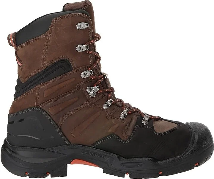 KEEN Utility Coburg 8 Waterproof (Steel Toe) Men's Work Boots Cascade Brown/Brindle : 9.5 D - Medium, Leather/Textile - Image 8