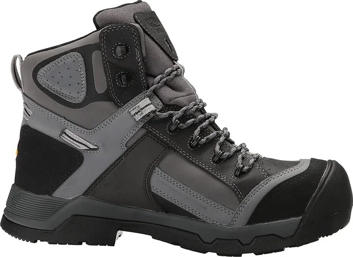 KEEN Utility Davenport 6 400G CT Waterproof (Comp Toe) Men's Work Boots Magnet/Steel/Grey : 9.5 D - Medium, Suede - Image 8