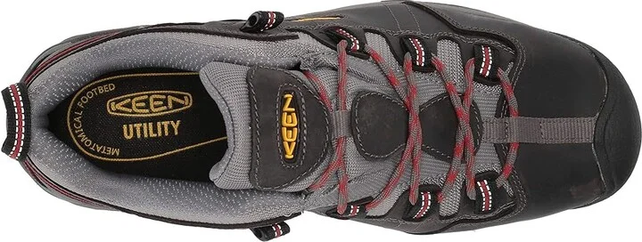 KEEN Utility Detroit XT Int. Met Steel Toe Men's Work Boots Steel Grey/Bossa Nova : 9.5 EE - Wide, Leather/Textile - Image 3