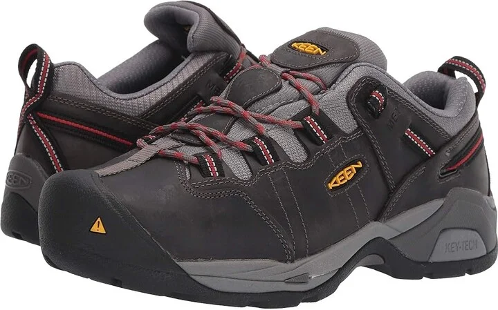 KEEN Utility Detroit XT Int. Met Steel Toe Men's Work Boots Steel Grey/Bossa Nova : 9.5 EE - Wide, Leather/Textile
