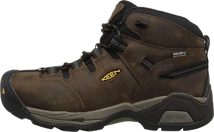 KEEN Utility Detroit XT Mid Steel Toe Waterproof Men's Work Boots Cascade Brown/Bronze Green : 16 D - Medium - Image 7