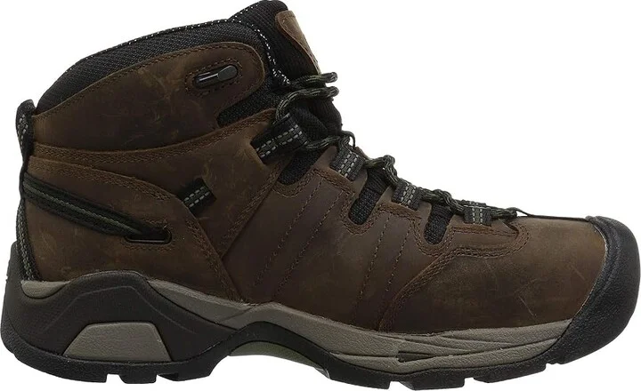 KEEN Utility Detroit XT Mid Steel Toe Waterproof Men's Work Boots Cascade Brown/Bronze Green : 16 D - Medium - Image 8