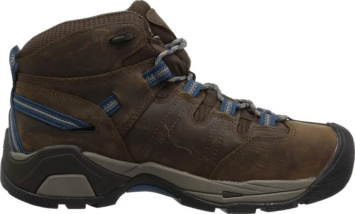 KEEN Utility Detroit XT Mid Steel Toe Waterproof Men's Work Boots Cascade Brown/Orion Blue : 7 D - Medium - Image 8