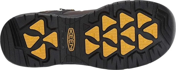 KEEN Utility Dover 6 Waterproof (Comp Toe) Men's Work Boots Dark Earth/Black : 9.5 EE - Wide, Textile/Synthetic/Leather - Image 4
