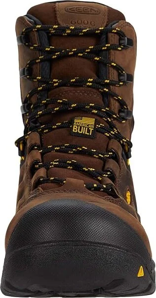 KEEN Utility Dover 8 Insulated Waterproof Boot (Carbon-fiber Toe) Men's Shoes Dark Earth/Black : 9.5 EE - Wide, Synthetic/Leather - Image 5