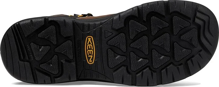 KEEN Utility Dover 8 Waterproof (Carbon-fiber Toe) Men's Shoes Dark Earth/Black : 9.5 EE - Wide, Textile/Synthetic/Leather - Image 3