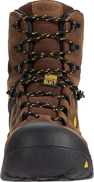 KEEN Utility Dover 8 Waterproof (Carbon-fiber Toe) Men's Shoes Dark Earth/Black : 9.5 EE - Wide, Textile/Synthetic/Leather - Image 5