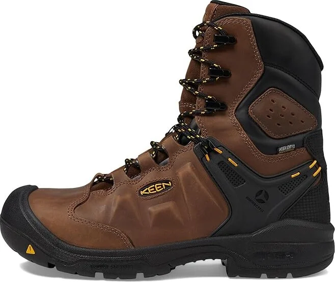 KEEN Utility Dover 8 Waterproof (Carbon-fiber Toe) Men's Shoes Dark Earth/Black : 9.5 EE - Wide, Textile/Synthetic/Leather - Image 6