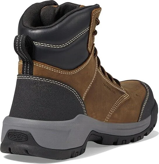 KEEN Utility Evanston 6 Composite Toe ESD Women's Work Boots Bison/Black : 8 D - Wide - Image 4