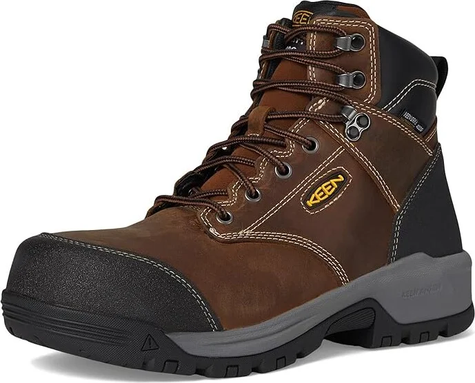 KEEN Utility Evanston 6 Composite Toe Waterproof Insulated 400G Men's Work Boots Bison/Black : 15 EE - Wide, Leather - Image 5