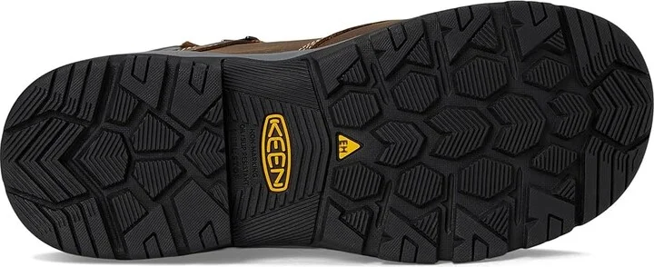 KEEN Utility Evanston 6 Composite Toe Waterproof Internal Met Guard Women's Work Boots Bison/Black : 8 B - Medium, Leather - Image 3