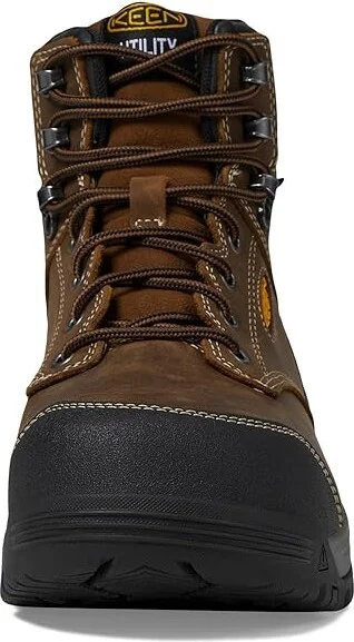 KEEN Utility Evanston 6 Composite Toe Waterproof Men's Work Boots Bison/Black : 10.5 EE - Wide, Leather/Rubber - Image 2