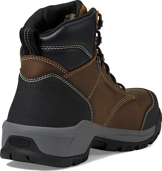 KEEN Utility Evanston 6 Composite Toe Waterproof Men's Work Boots Bison/Black : 10.5 EE - Wide, Leather/Rubber - Image 4