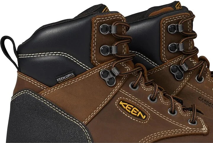 KEEN Utility Evanston 6 Composite Toe Waterproof Men's Work Boots Bison/Black : 10.5 EE - Wide, Leather/Rubber - Image 6