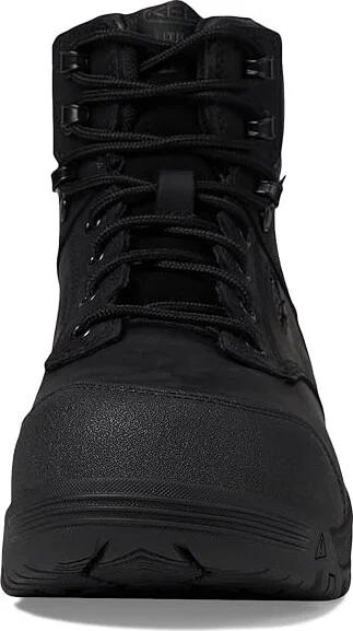 KEEN Utility Evanston 6 Composite Toe Waterproof Men's Work Boots Black/Black : 9 D - Medium, Leather/Rubber - Image 2