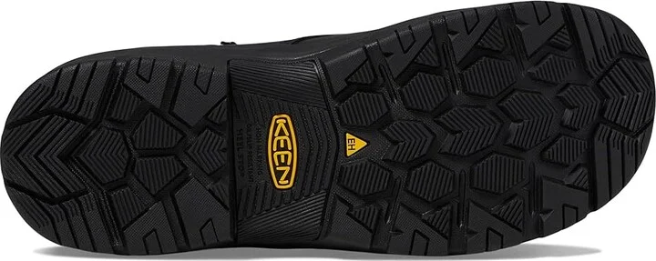 KEEN Utility Evanston 6 Composite Toe Waterproof Men's Work Boots Black/Black : 9 D - Medium, Leather/Rubber - Image 3