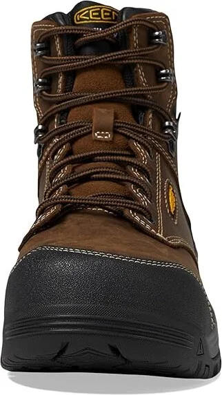 KEEN Utility Evanston 6 Composite Toe Waterproof Women's Work Boots Bison/Black : 5.5 B - Medium, Leather - Image 2