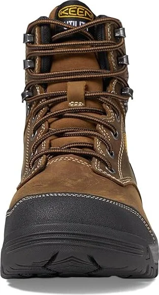 KEEN Utility Evanston 6 Soft Toe Waterproof Men's Work Boots Bison/Black : 13 EE - Wide - Image 2