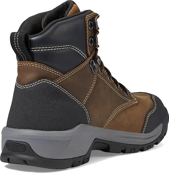 KEEN Utility Evanston 6 Soft Toe Waterproof Men's Work Boots Bison/Black : 13 EE - Wide - Image 4