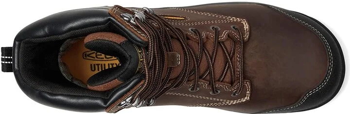 KEEN Utility Evanston 8 Soft Toe Waterproof Insulated 600G Men's Work Boots Bison/Black : 7.5 EE - Wide - Image 2