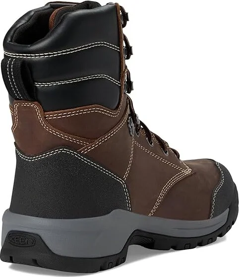 KEEN Utility Evanston 8 Soft Toe Waterproof Insulated 600G Men's Work Boots Bison/Black : 7.5 EE - Wide - Image 4